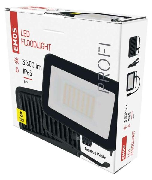 EMOS LED reflektor INOVO 30 W, šedý, neutrální bílá ZS2632