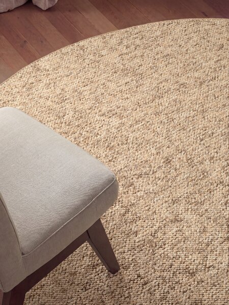 BT Carpet, Kusový koberec Wolly 102842 kruh, 133x133 (průměr) kruh, béžová, ložnice