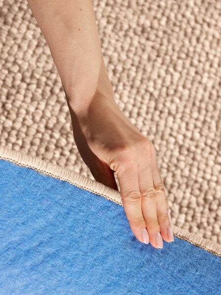 BT Carpet, Kusový koberec Wolly 102842 kruh, 133x133 (průměr) kruh, béžová, ložnice