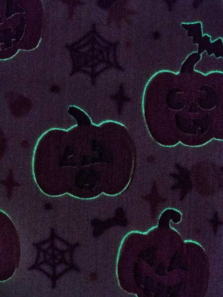 Sinsay - Deka s halloweenským motivem - oranžová