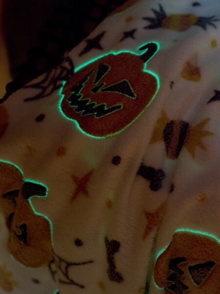 Sinsay - Deka s halloweenským motivem - oranžová
