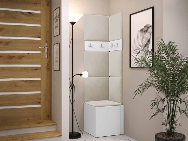 Předsíň Tavasz XXI, Barva: grafit, Barva látek:: ekokůže Soft 011 (černá) 5903211168826