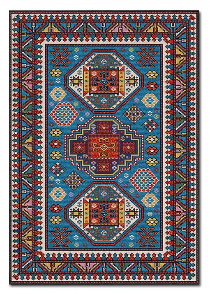 Conceptum Hypnose Koberec Ariana 100x180 cm červený/modrý