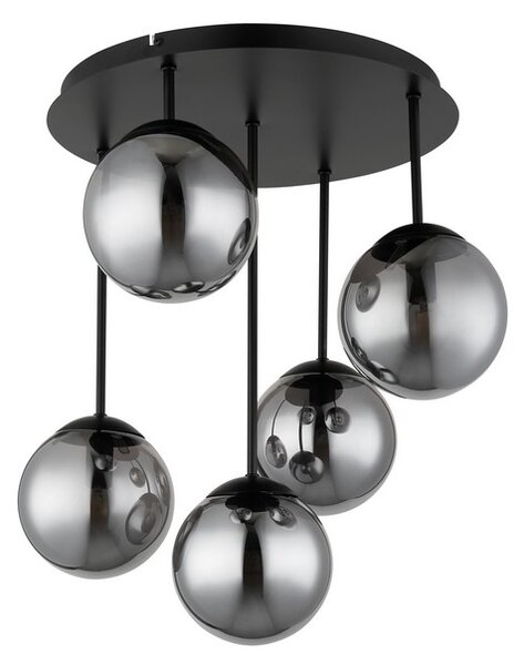 Stropní svítidlo 5x E14 čierna, dymová IP20 GLOBO lighting HARMON 47441-5S