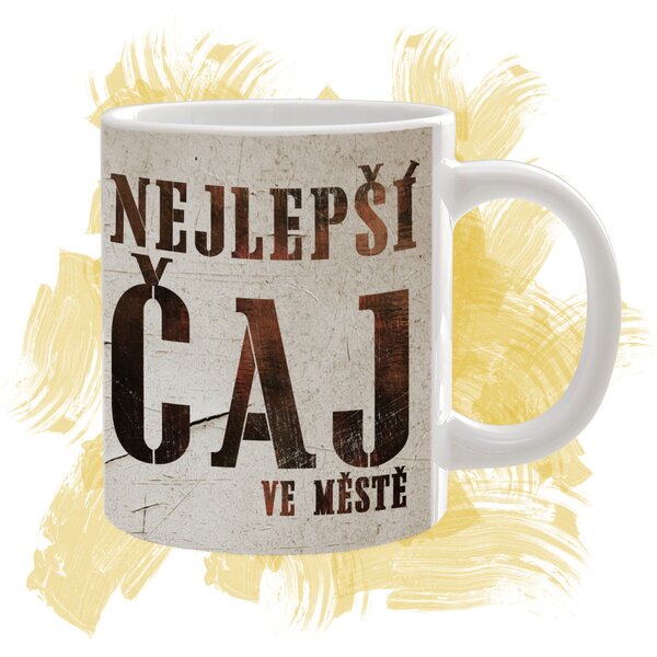 Hrnek s textem "Nejlepší čas ve městě"