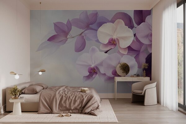 Fototapeta Jemné orchideje v jemných odstínech, Květinové fototapety, Populární fototapety, w02910 - Tapeko.co.cz