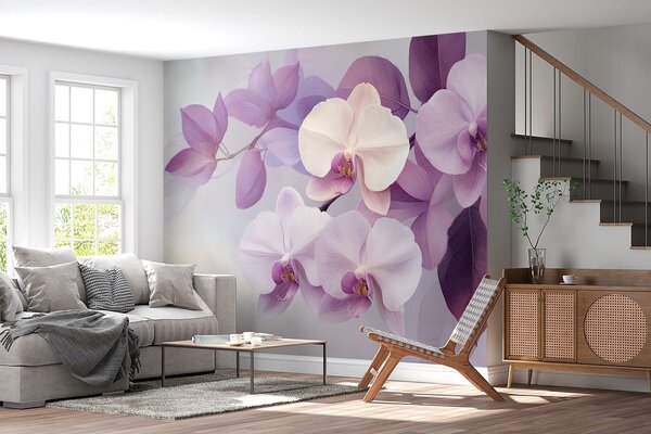 Fototapeta Jemné orchideje v jemných odstínech, Květinové fototapety, Populární fototapety, w02910 - Tapeko.co.cz