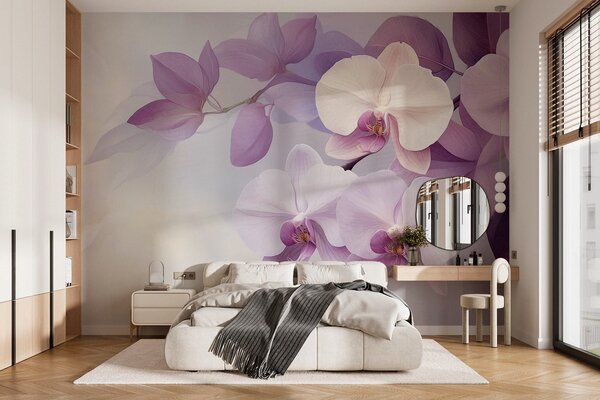 Fototapeta Jemné orchideje v jemných odstínech, Květinové fototapety, Populární fototapety, w02910 - Tapeko.co.cz