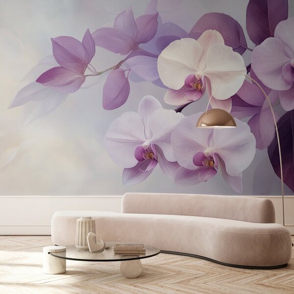 Fototapeta Jemné orchideje v jemných odstínech, Květinové fototapety, Populární fototapety, w02910 - Tapeko.co.cz