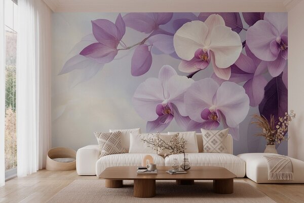 Fototapeta Jemné orchideje v jemných odstínech, Květinové fototapety, Populární fototapety, w02910 - Tapeko.co.cz