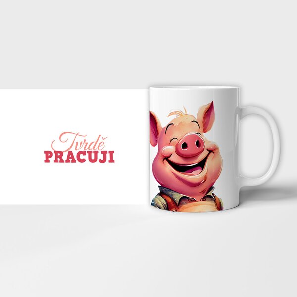Hrnek Tvrdě pracuji