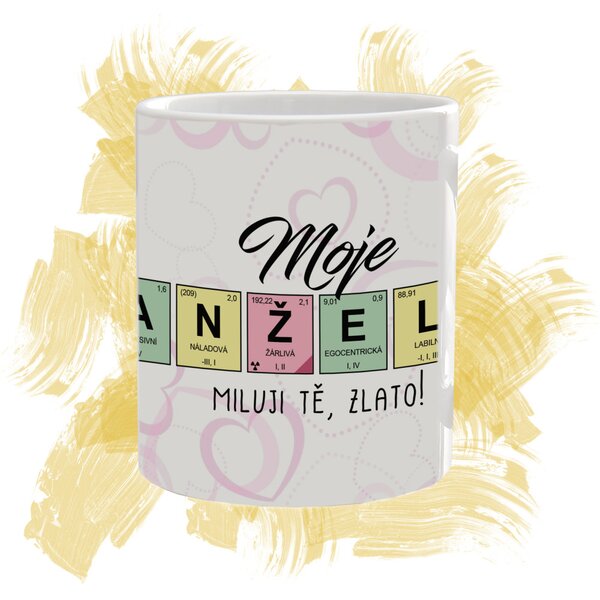 Hrnek s textem "Moje manželka"