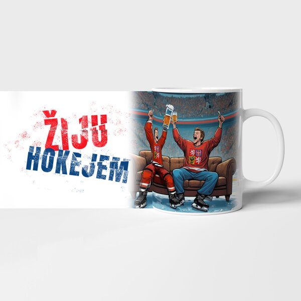 Hrnek Žiju hokejem kanape 1