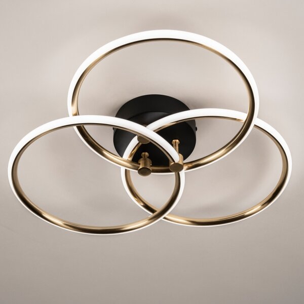 Stropní stmívatelné LED svítidlo Omega Venta 50 Black and Gold (LMD)
