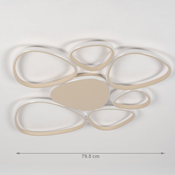 Stropní stmívatelné LED svítidlo Organic Taupe 90 (LMD)