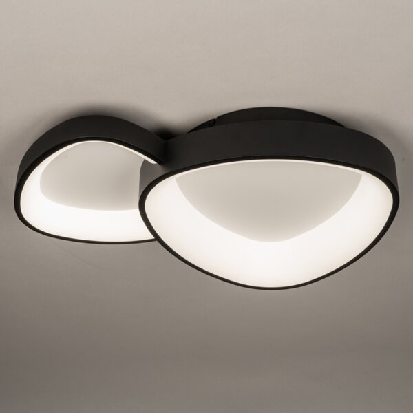 Stropní designové LED svítidlo Organic Black 58 (LMD)