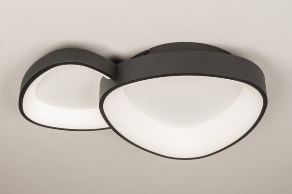 Stropní designové LED svítidlo Organic Black 58 (LMD)