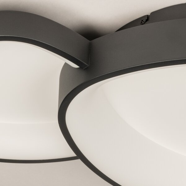 Stropní designové LED svítidlo Organic Black 58 (LMD)