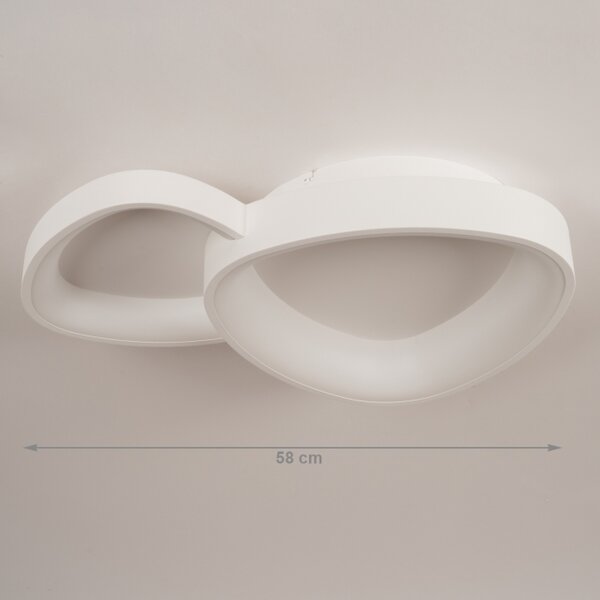 Stropní designové LED svítidlo Organic White 58 (LMD)