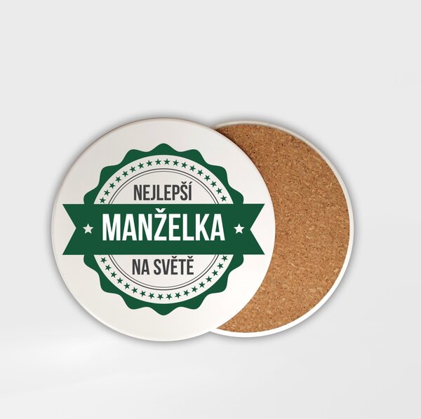 Podtácek pečeť nejlepší manželka