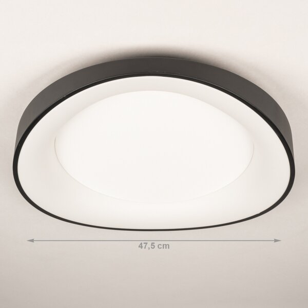 Stropní designové LED svítidlo Organic Black 48 (LMD)