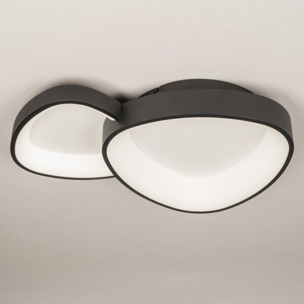 Stropní designové LED svítidlo Organic Black 58 (LMD)