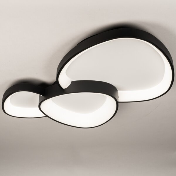 Stropní designové LED svítidlo Organic Black 90 (LMD)