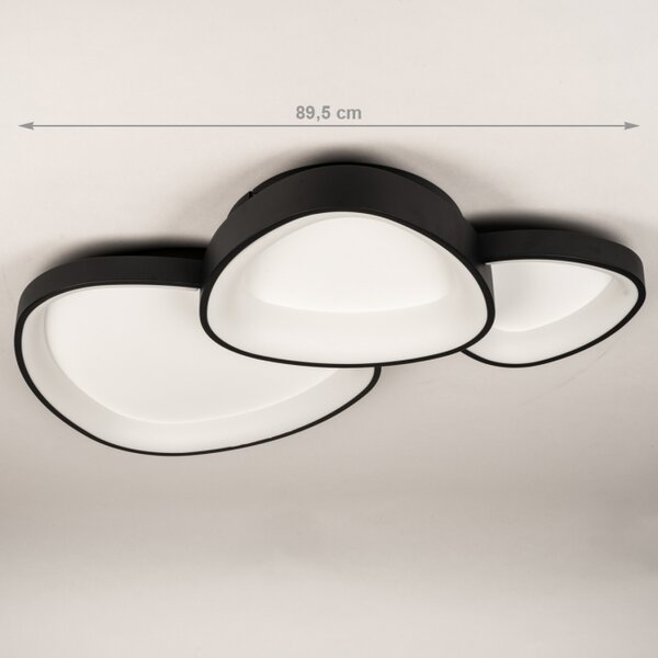 Stropní designové LED svítidlo Organic Black 90 (LMD)