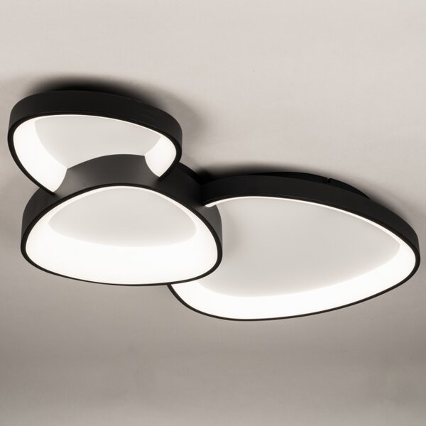 Stropní designové LED svítidlo Organic Black 90 (LMD)