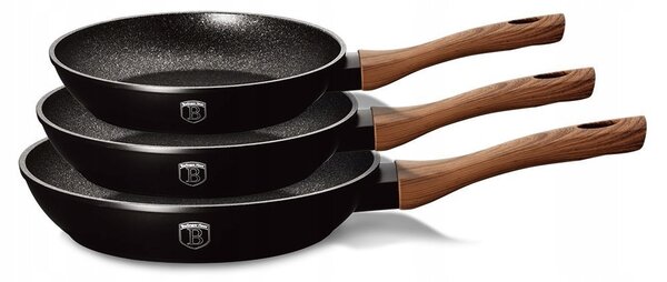 Tradiční pánev Berlinger Haus EBONY ROSEWOOD 24 cm s granitovým povrchem