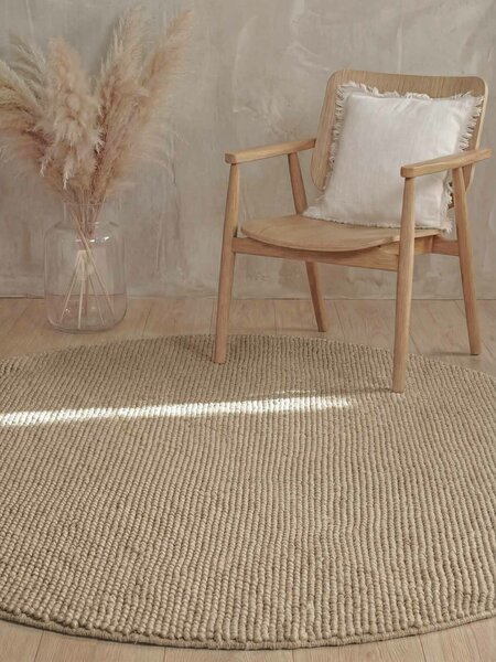 Ted Baker, Kusový koberec Ted Baker Richmond 106367 Béžová kruh, 200x200, béžová, dětský pokoj