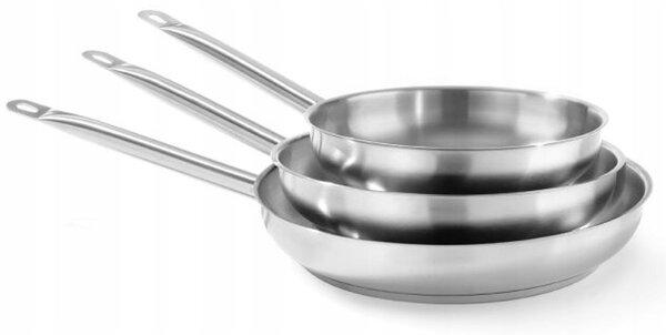 Tradiční pánev Hendi Kitchen Line 24 cm nerezová ocel