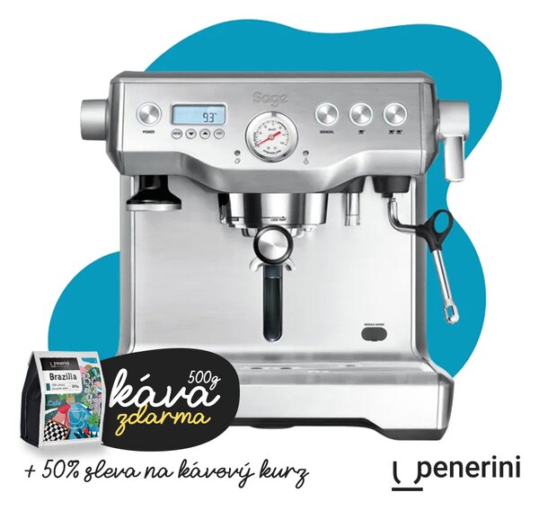 Sage Dual Boiler BES920BSS – kávovar + káva zdarma