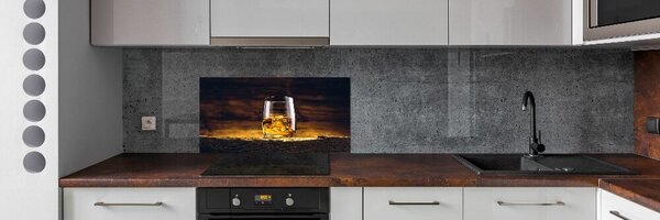 Panel do kuchyně Bourbon ve sklenici pksh-95142140