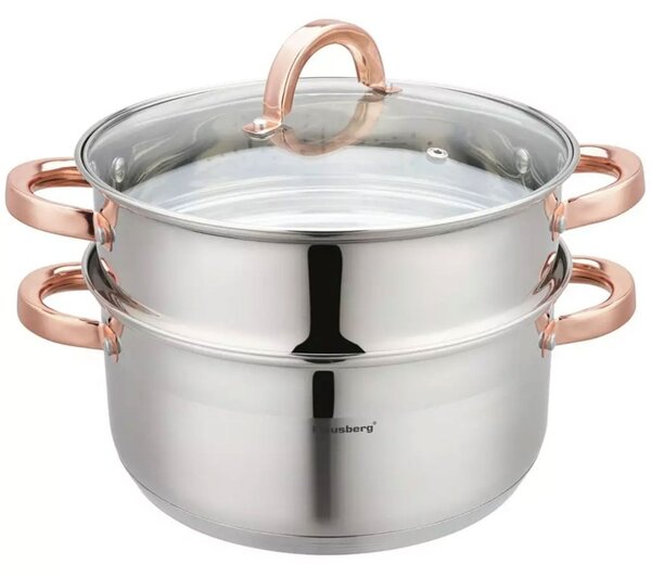 HRNEC NA PÁRU KLAUSBERG 3 DÍLY 24 cm KB-7734 ROSE GOLD