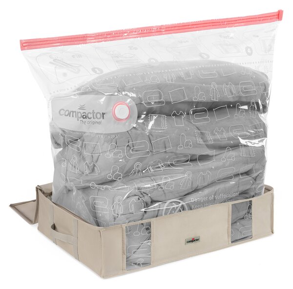 Compactor Life 2.0. vakuový úložný box s pouzdrem - L 145 litrů, 65 x 45 x 15,5 cm