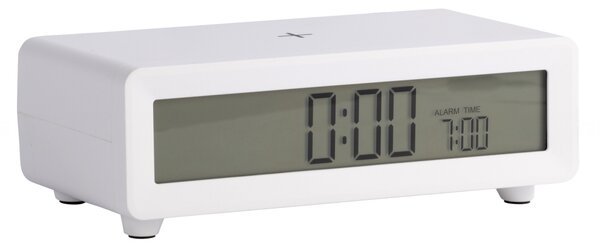 Digitální stolní hodiny s budíkem a s nabíječkou smartphonů 6156WH Karlsson