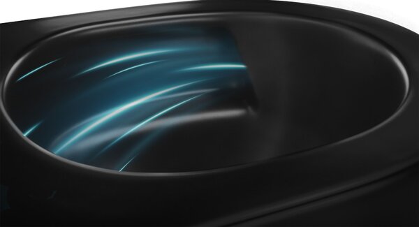 Závěsná WC mísa Rea Carlo Mini Tornado NF BLACK MATT