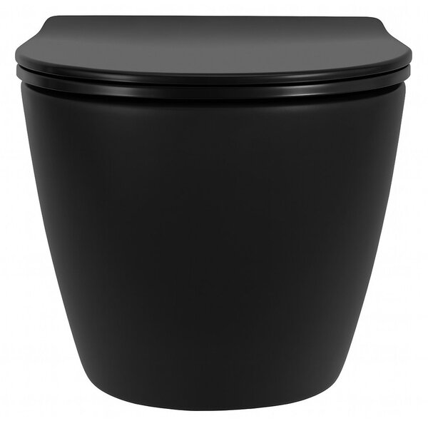 Závěsná WC mísa Rea Carlo Mini Tornado NF BLACK MATT