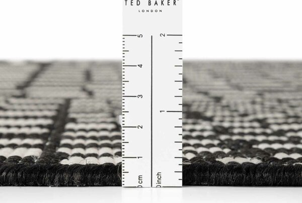Ted Baker, Kusový koberec Ted Baker Haringey 106374 Black White, 200x300, černobílá, chodba / předsíň