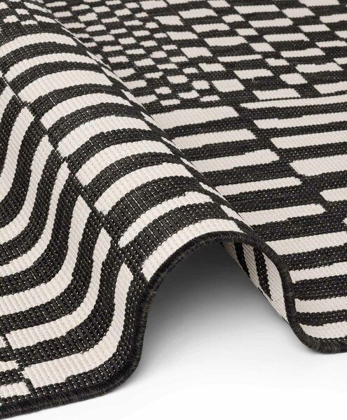 Ted Baker, Kusový koberec Ted Baker Haringey 106374 Black White, 200x300, černobílá, chodba / předsíň