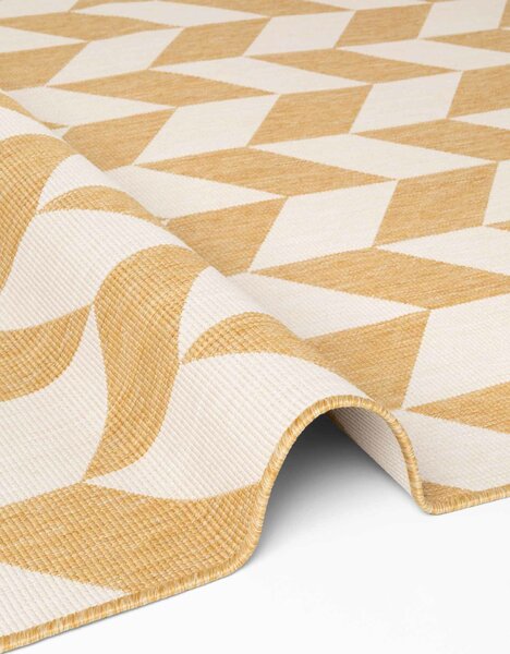 Ted Baker, Kusový koberec Ted Baker Haringey 106380 Yellow White, 80x200, žlutá, chodba / předsíň