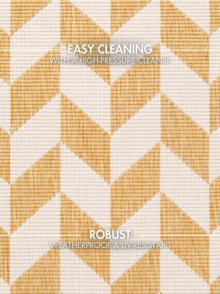 Ted Baker, Kusový koberec Ted Baker Haringey 106380 Yellow White, 80x200, žlutá, chodba / předsíň