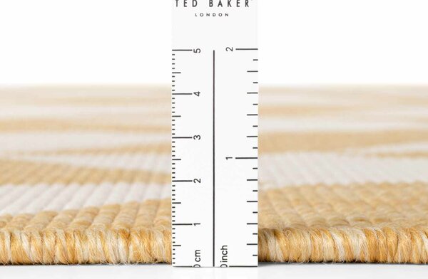 Ted Baker, Kusový koberec Ted Baker Haringey 106380 Yellow White, 80x200, žlutá, chodba / předsíň