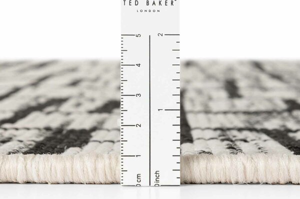 Ted Baker, Kusový koberec Ted Baker Haringey 106387 Černá kruh, 160x160, černá, chodba / předsíň