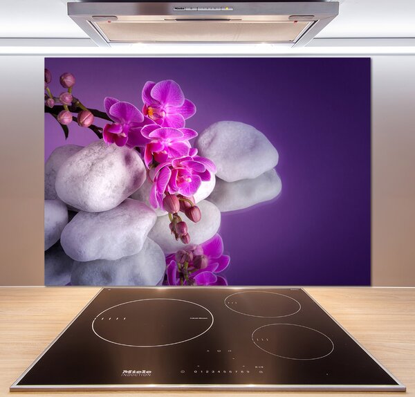 Skleněný panel do kuchynské linky Orchidej pksh-95985496