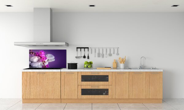 Skleněný panel do kuchynské linky Orchidej pksh-95985496