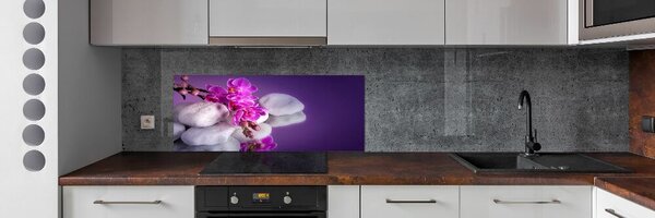 Skleněný panel do kuchynské linky Orchidej pksh-95985496