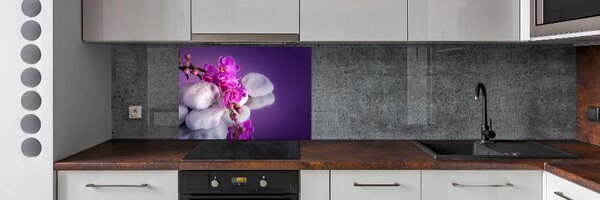 Skleněný panel do kuchynské linky Orchidej pksh-95985496