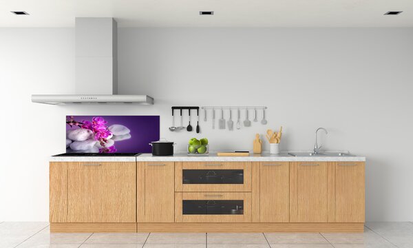 Skleněný panel do kuchynské linky Orchidej pksh-95985496